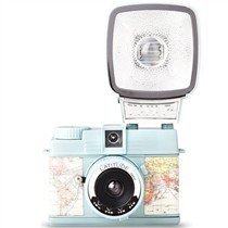 樂(lè)魔 LOMO Diana Mini 迷你戴安娜 膠片相機(jī) (粉藍(lán)色經(jīng)緯地圖) 價(jià)格與電商最低報(bào)價(jià)解析